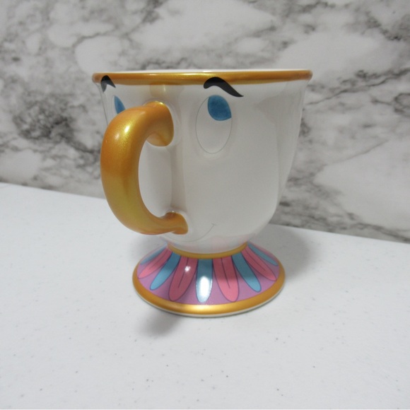 Disney Parks Authentic Original Beauty and the Beast Chip Tea Cup Coffee Mug - Picture 1 of 11